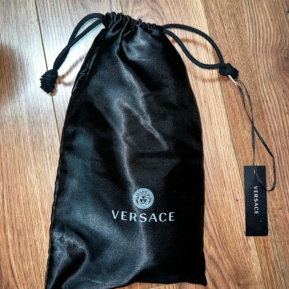 Versace Blue and Black Slippers - Picture 2 of 3